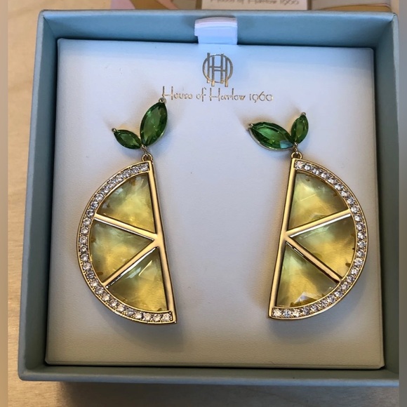 NWT ⚜️🍋⚜️ House of Harlow 1960 Lemon Earrings - Picture 5 of 14